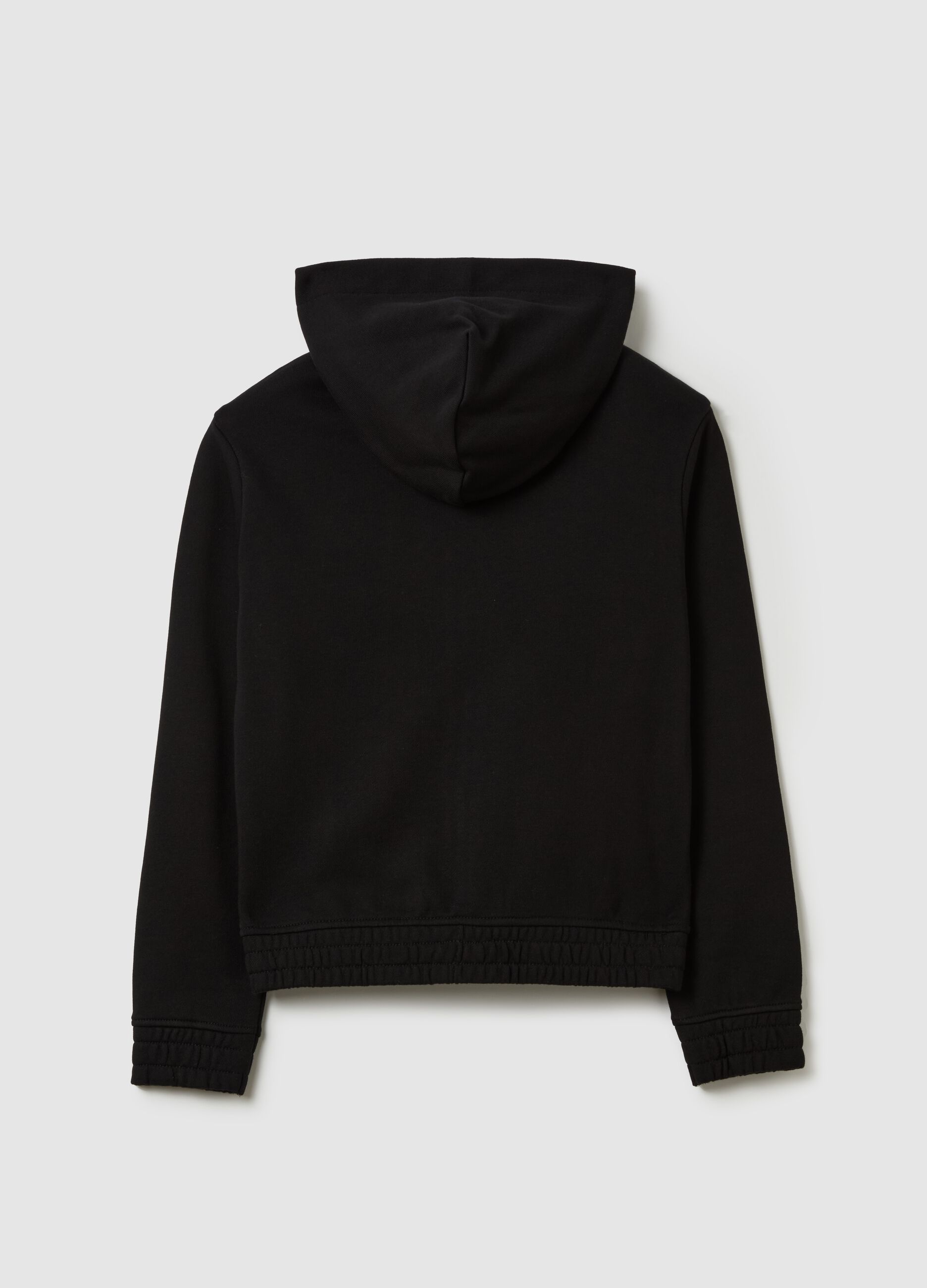 Full-zip sweatshirt in French terry with hood