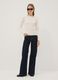 T-shirt bianca in viscosa elasticizzata slim fit_1