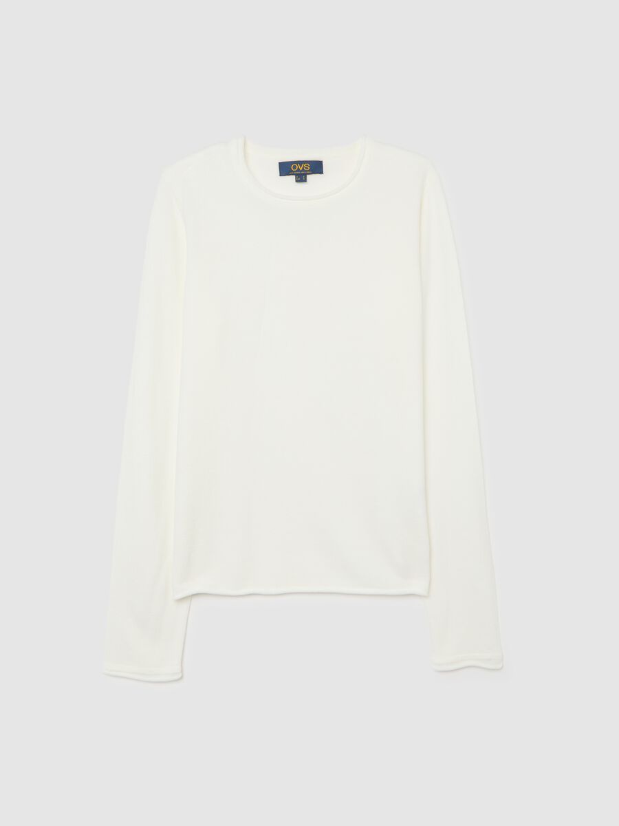 White sweater in pure acrylic_4