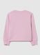 Girl's pink pure cotton sweatshirt with rhinestones_1