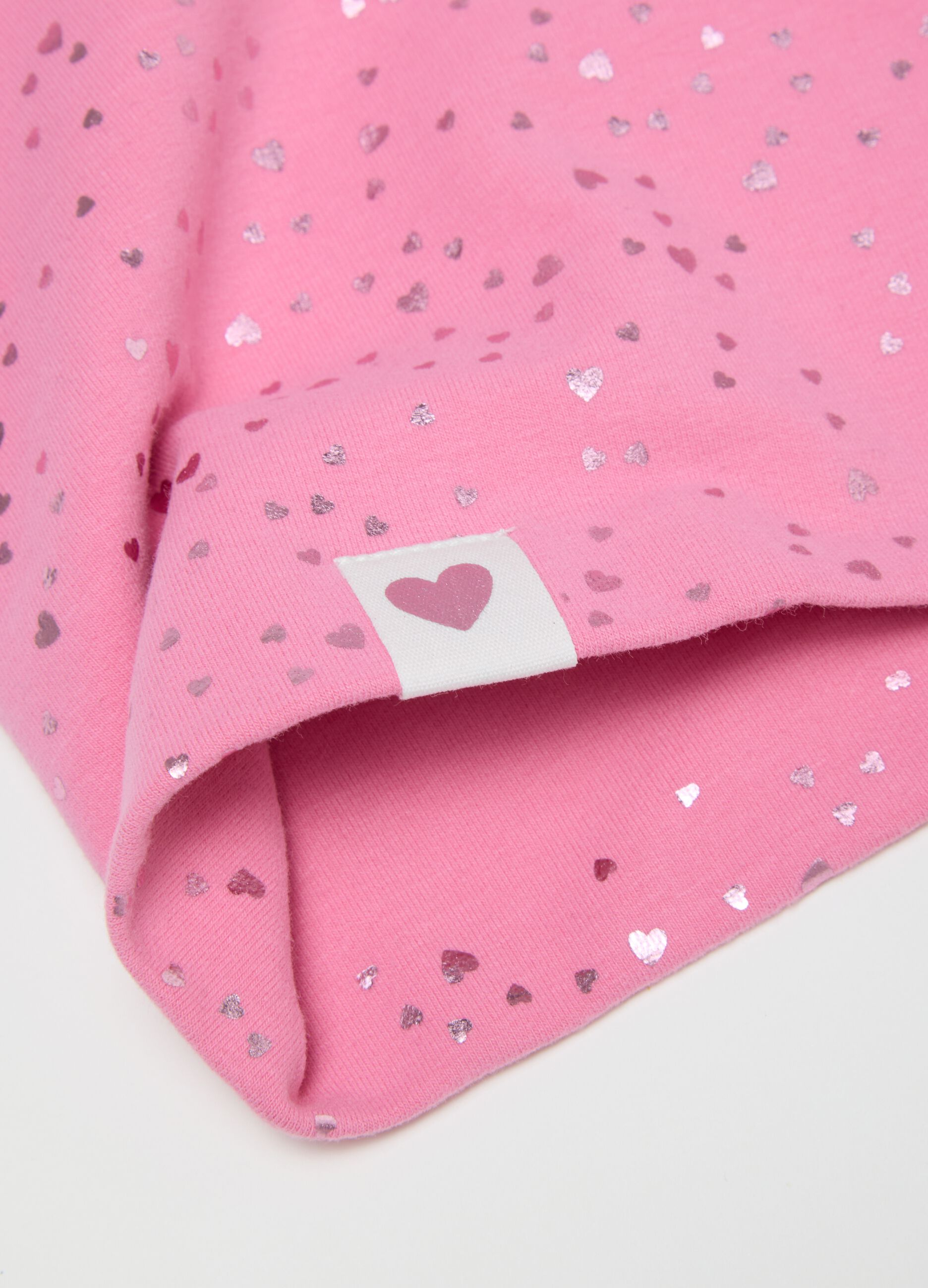 Girls' Pink Stretch Cotton Neck Warmer