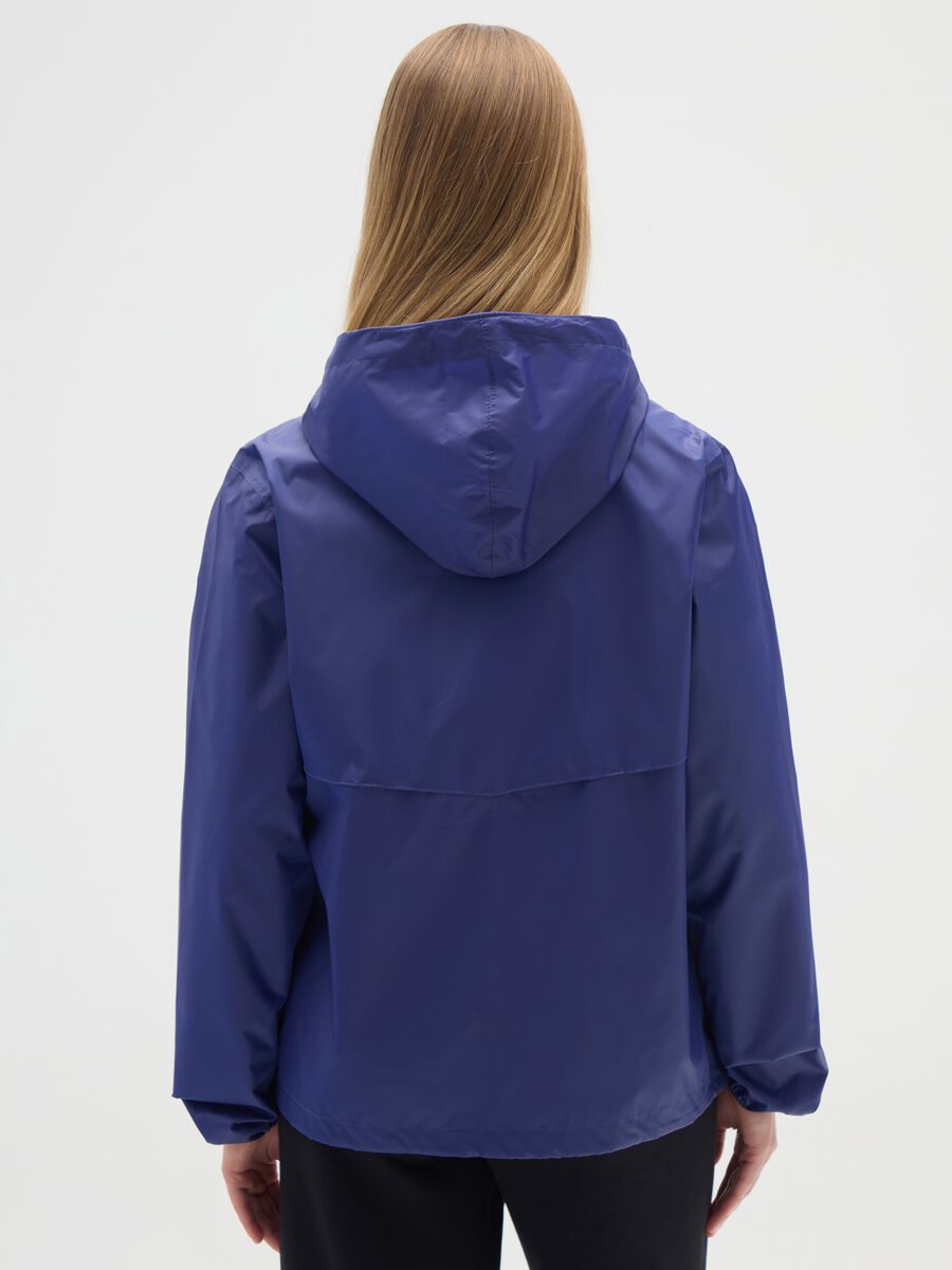 Women's blue regular fit jacket_2