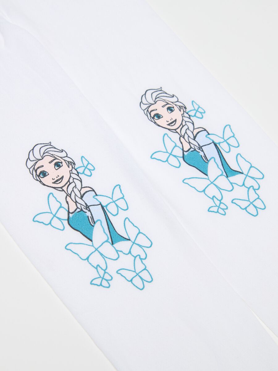 Microfibre tights with Frozen Elsa print_1