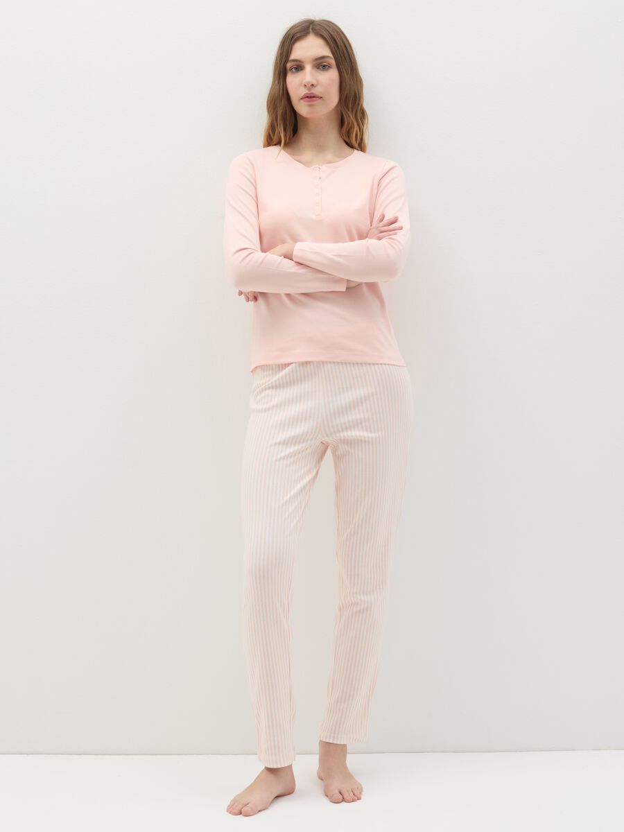Pyjama top with granddad neckline._0