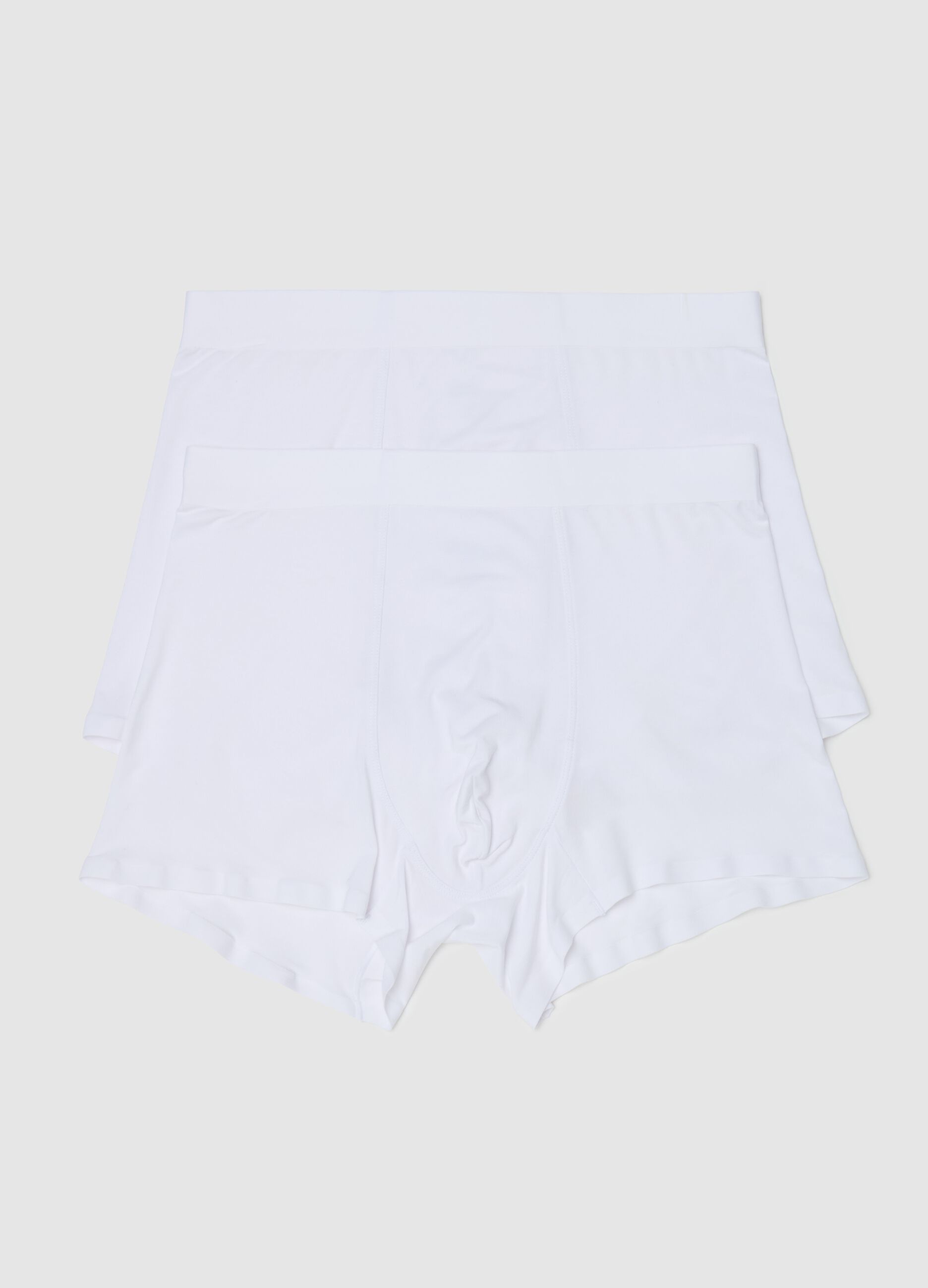Two-pair pack midi boxer shorts in stretch modal