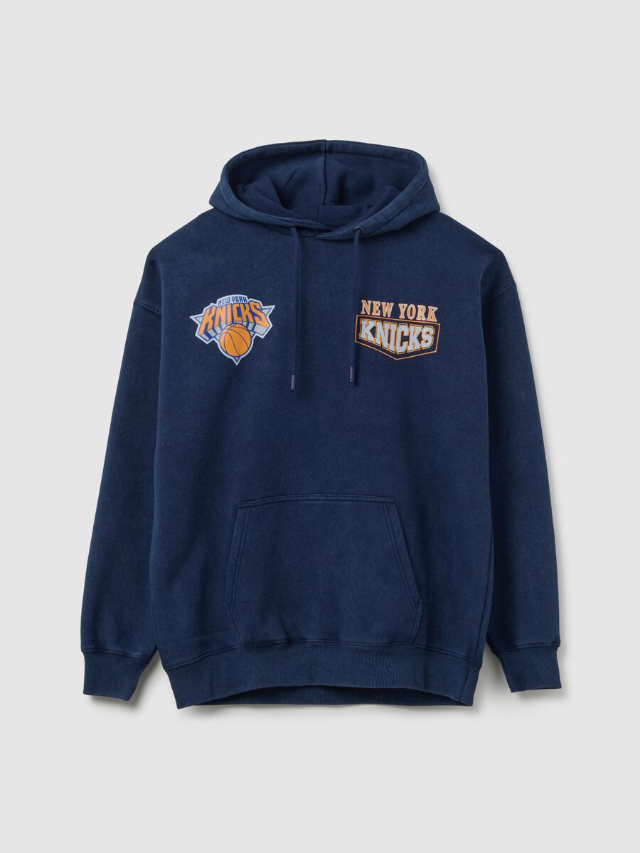 Blue Cotton Blend New York Knicks Sweatshirt_0
