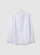 White regular-fit pure cotton shirt with cutaway collar_5