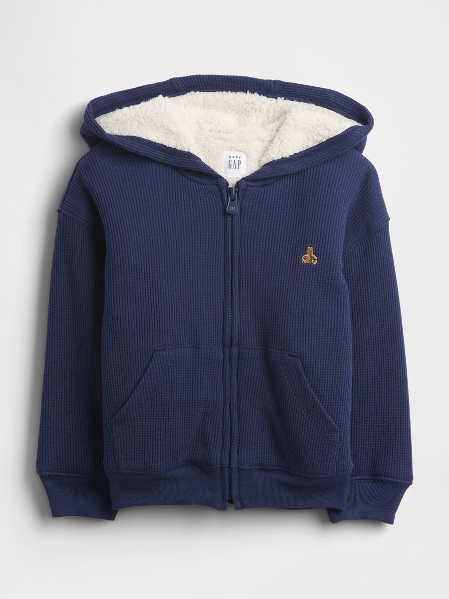 Blue Hooded Sweatshirt_0