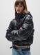 Black Oversize Padded Jacket with Zip_3
