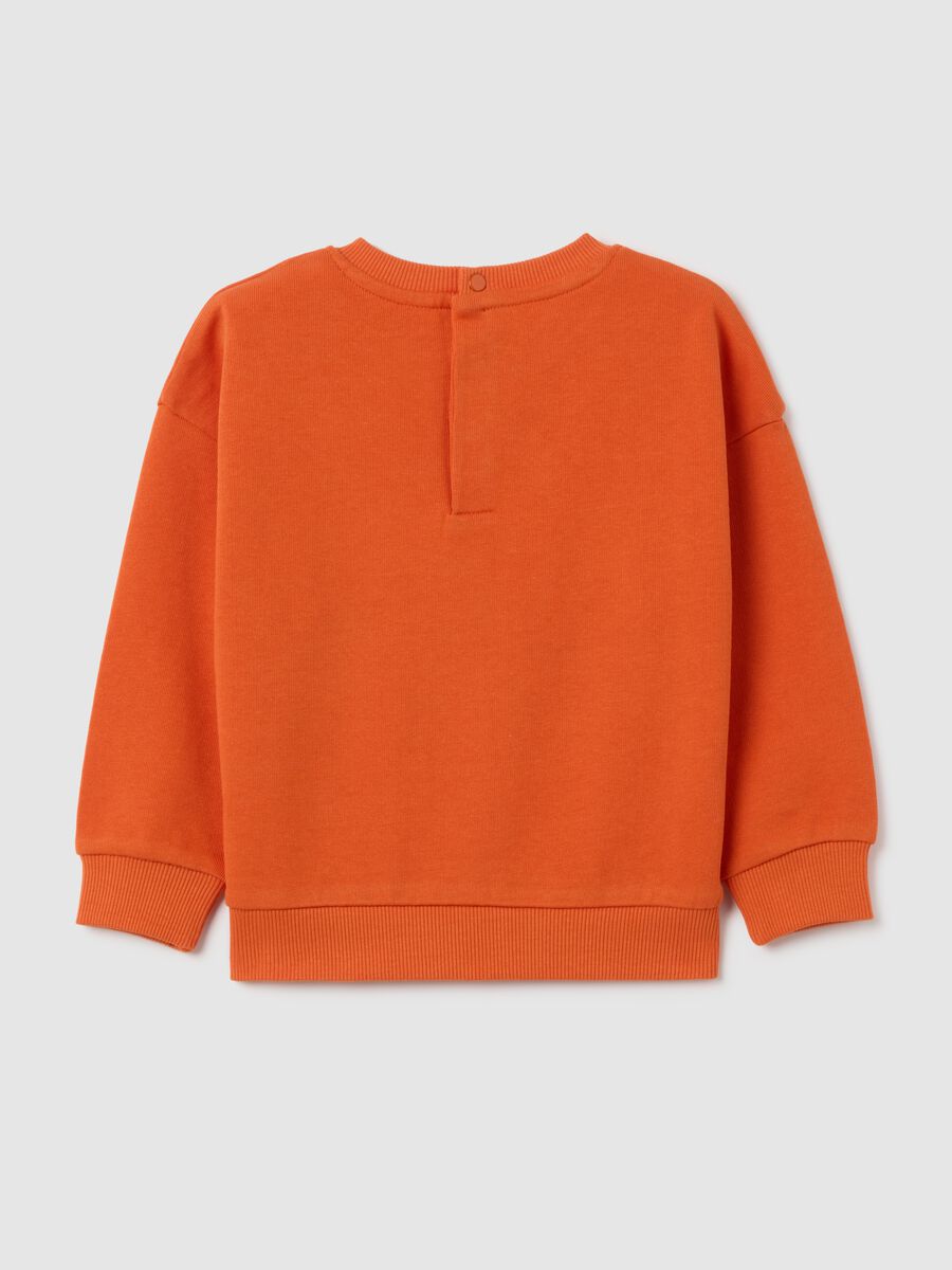Orange pure cotton regular fit children's sweatshirt_1
