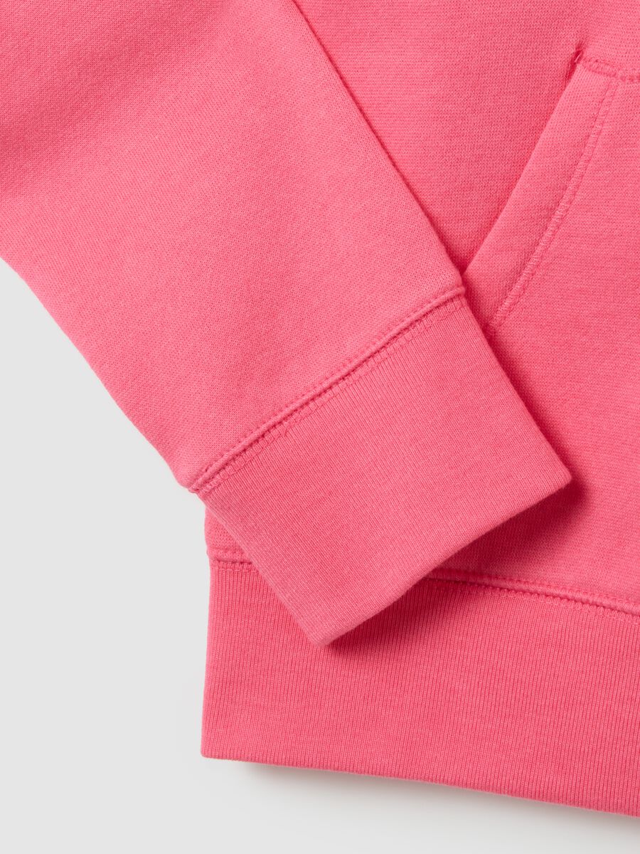 Full-zip plush hoodie with logo patch_2