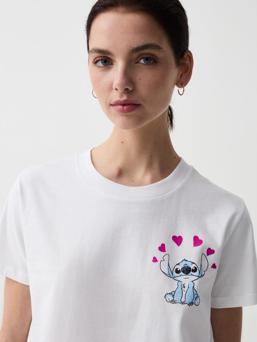 T-shirt with Stitch print_1