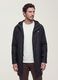 Black regular-fit raincoat with zip_2