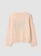 Pink crew-neck top with floral print_1