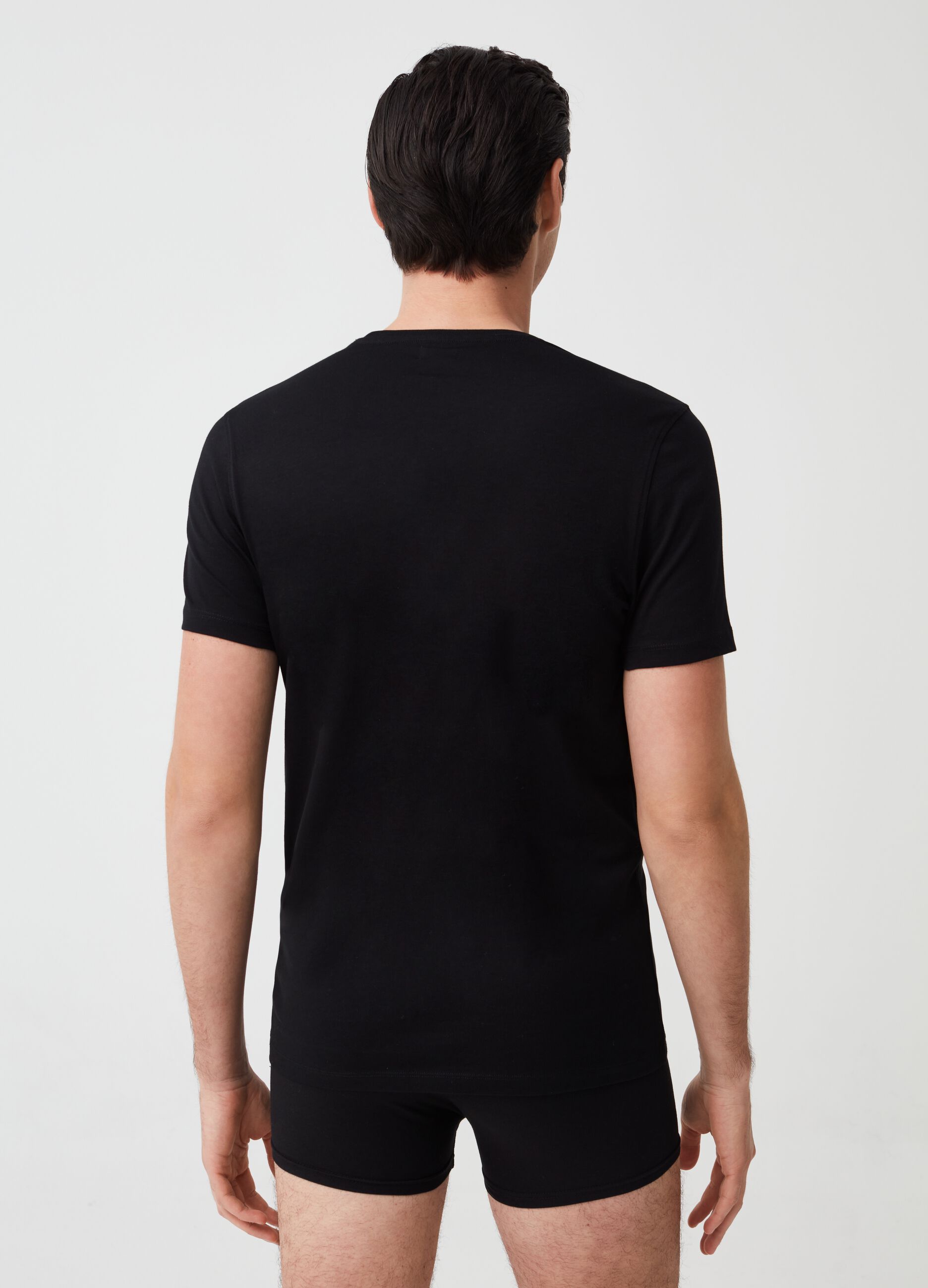 T-shirt intima girocollo in cotone Supima_2
