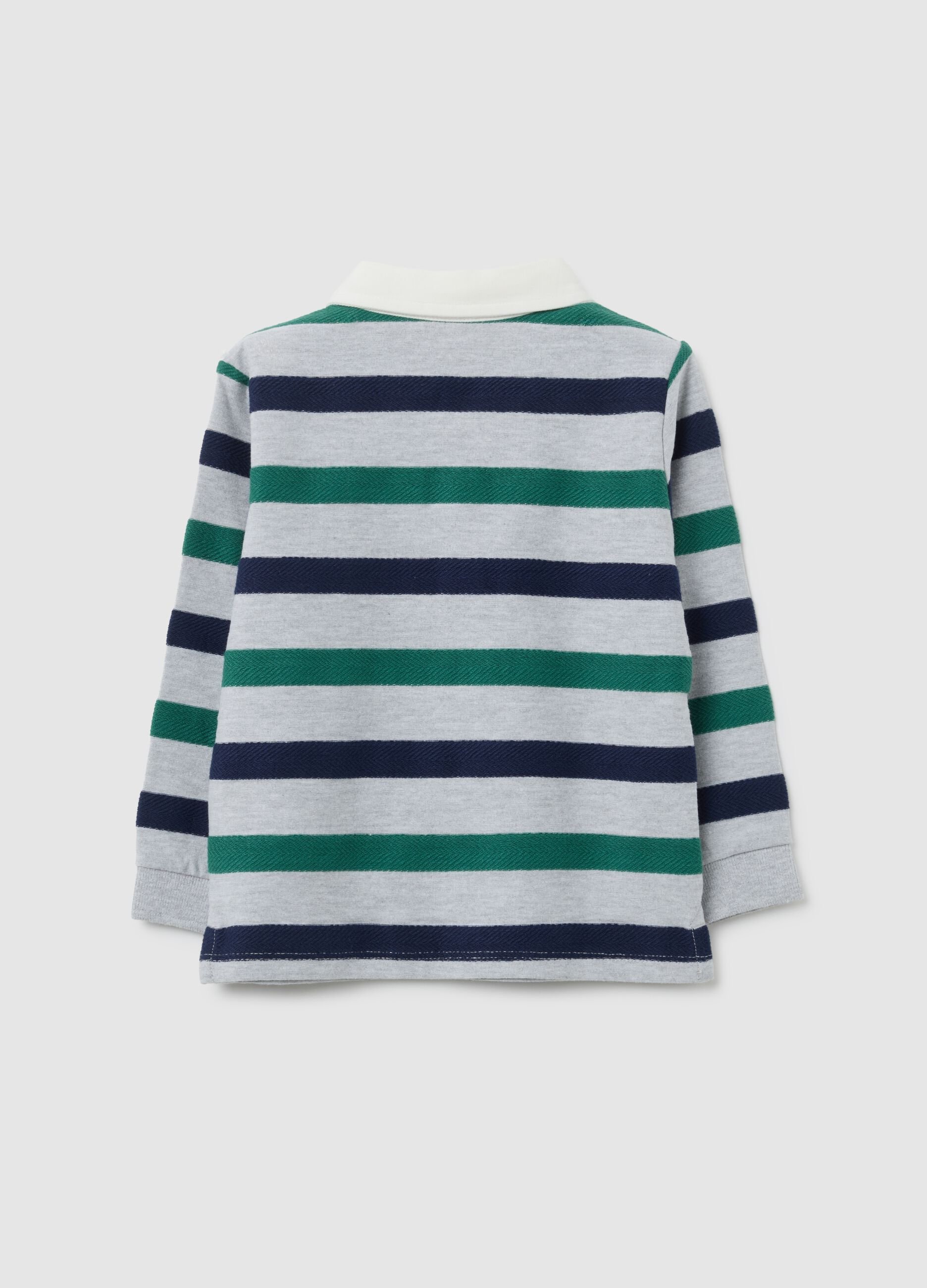 Polo da bambino in misto cotone multicolor regular fit