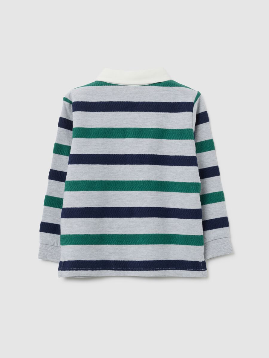 Polo a maniche lunghe multicolor per bambino_1