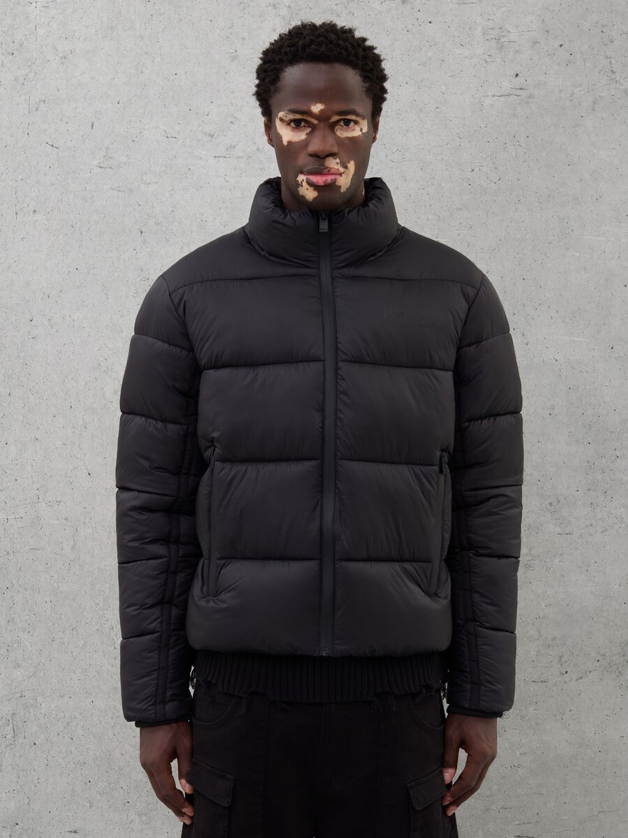 Technical Puffer Jacket Black_1