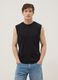 Black pure cotton vest_2