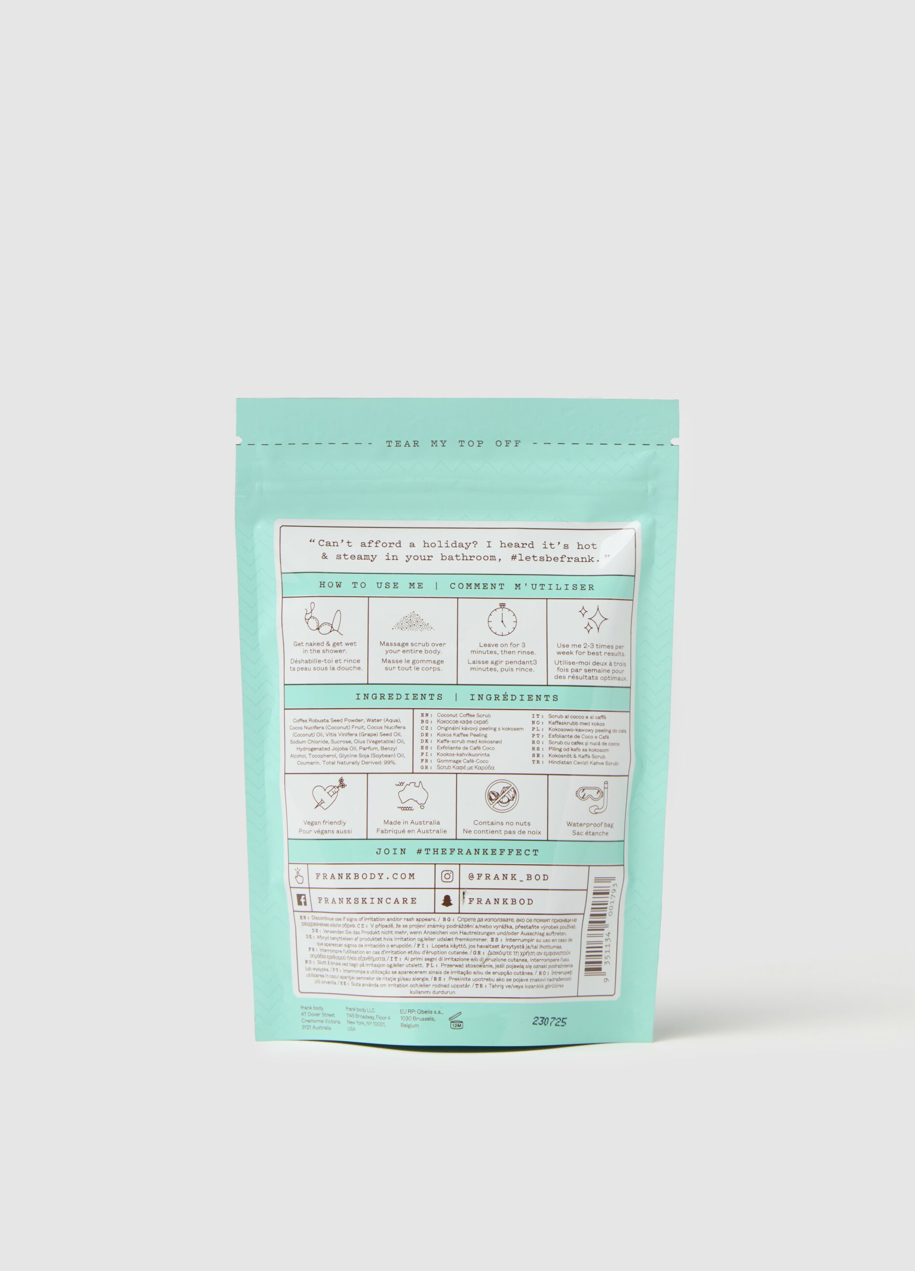 Coffee and coconut body scrub