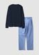 Brown striped organic cotton pyjamas, regular fit_6