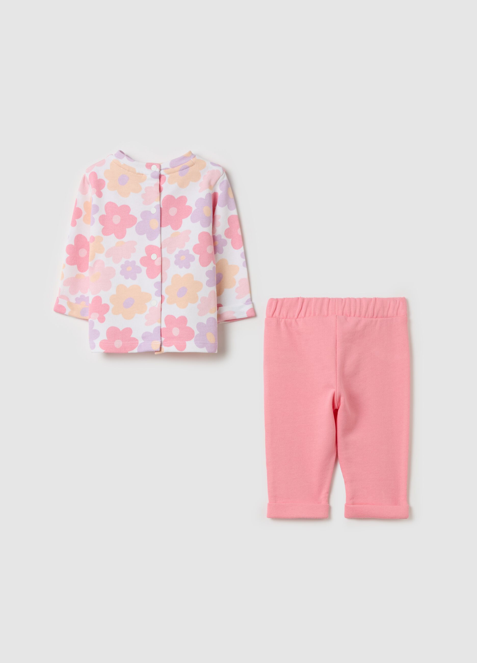 Set t-shirt e treggings in cotone 