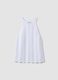 White pure cotton tank top regular fit with mesh texture_4