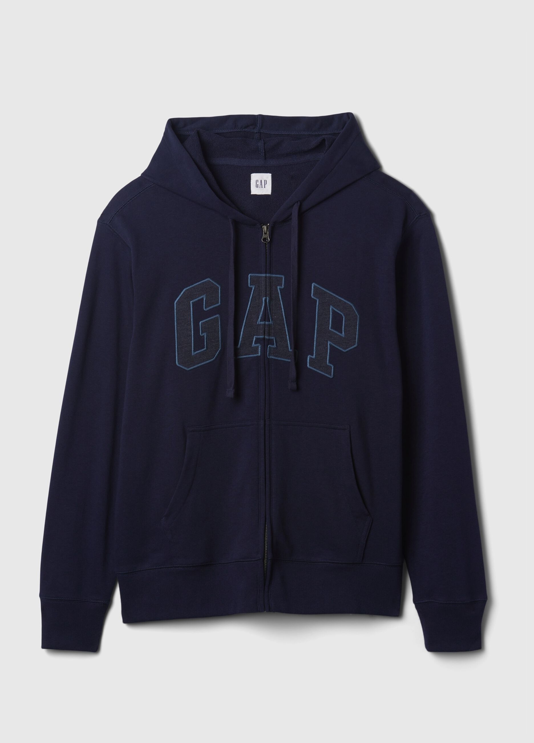 Felpa con cappuccio e ricamo logo