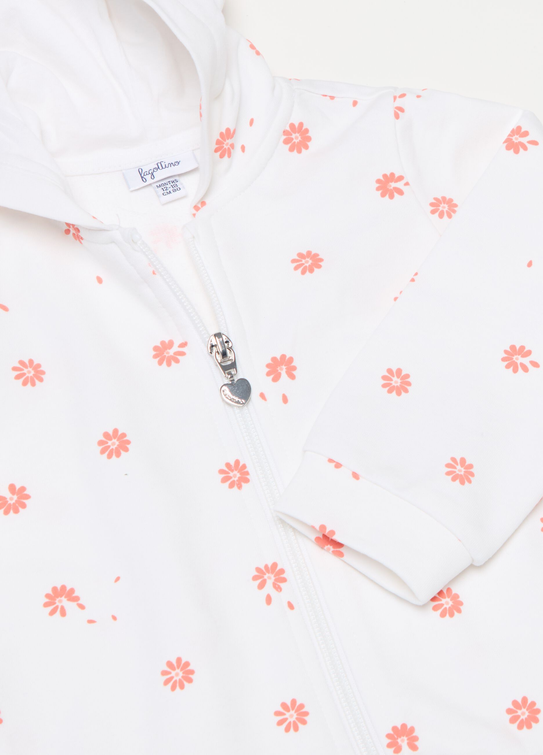 Stretch cotton jogging set with print