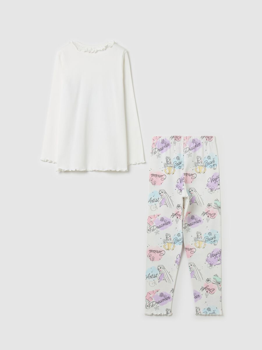 Pigiama in cotone bio con stampa Principesse _1