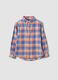 Camicia oxford multicolor a quadri in puro cotone regular fit_3
