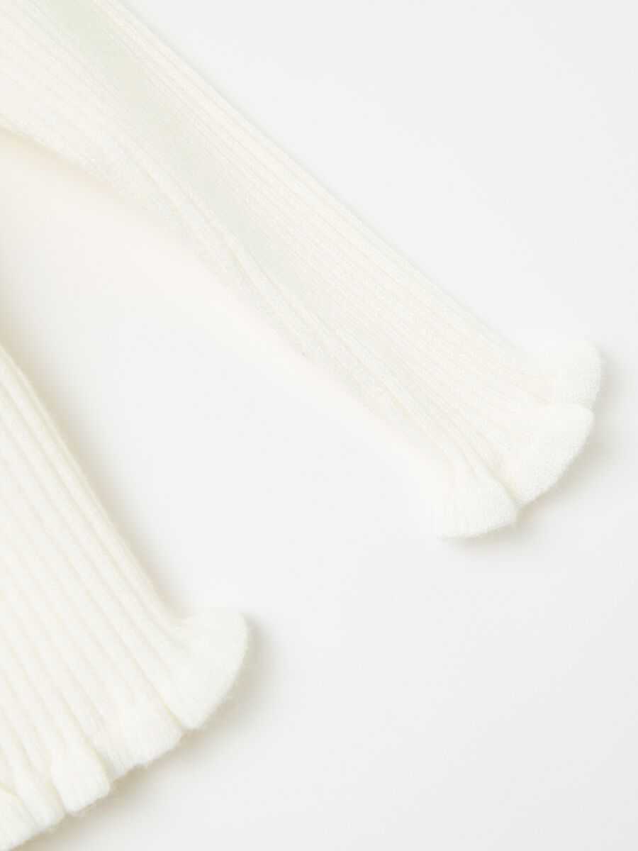Ribbed pullover with frills_2