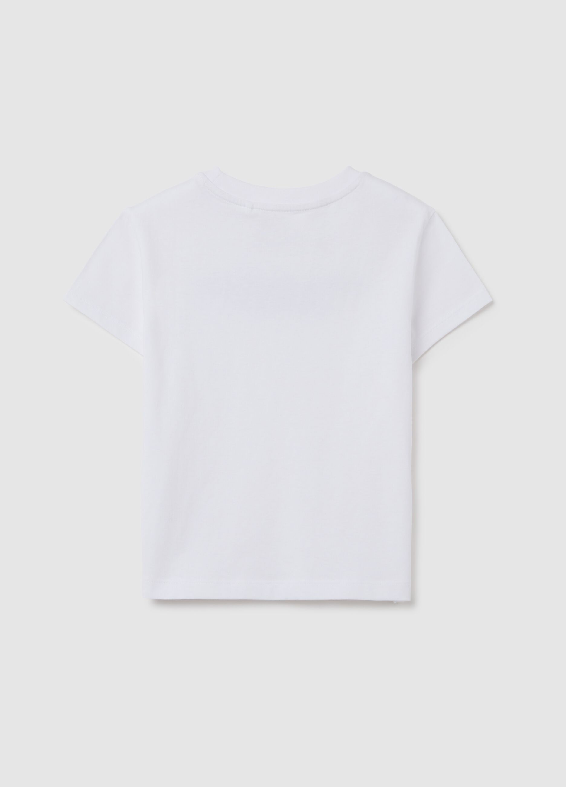 White T-shirt with OVS Kids print