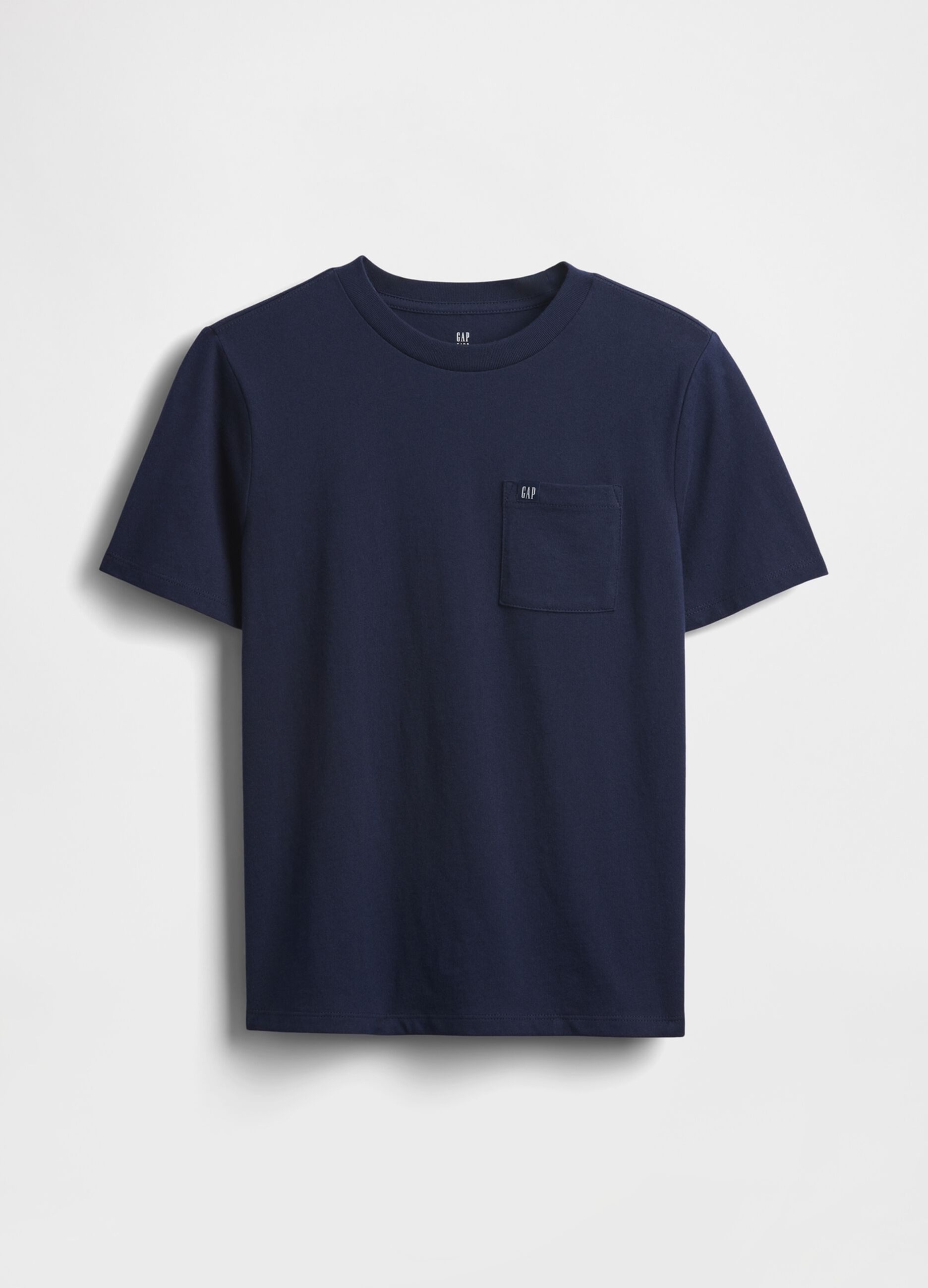 Blue Cotton T-shirt with Pocket
