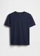 Blue Cotton T-shirt with Pocket_0