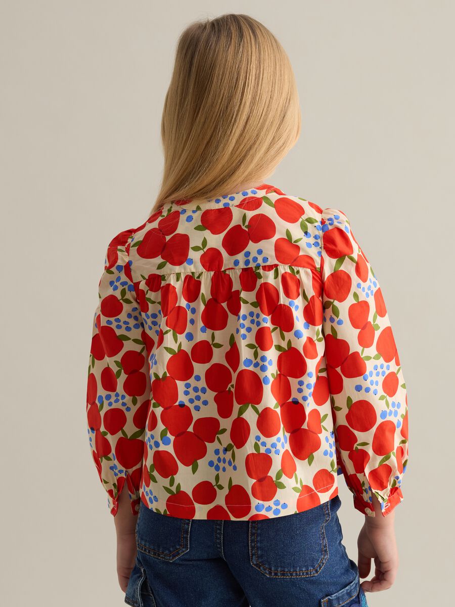 Cotton blouse with fruit print_2