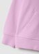 Girls' purple hoodie in pure cotton with regular fit_3