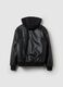 Shiny bomber jacket with hood_4