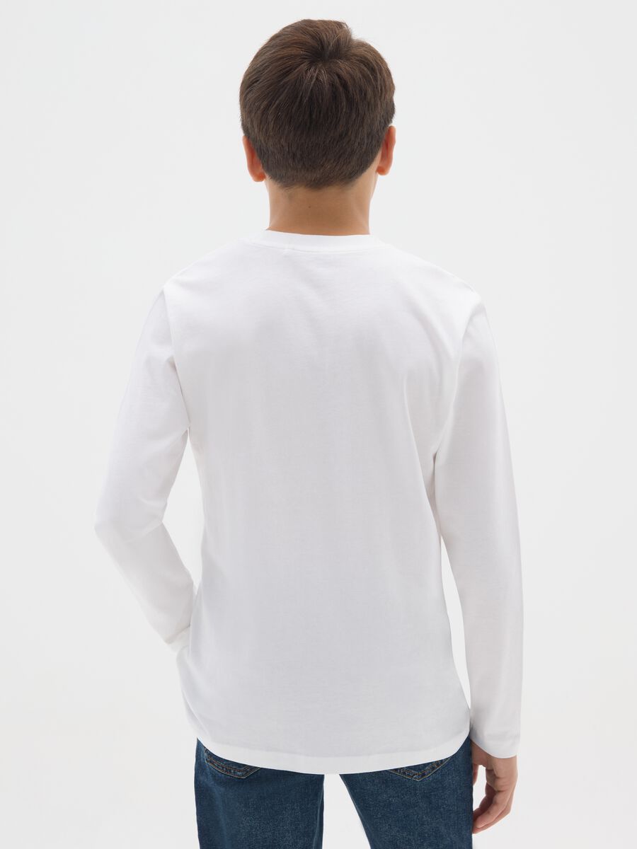 Boy's Oversized White Pure Cotton T-shirt_1