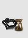 Two-pack heart-shaped hair clips in black and brown_1