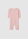 Baby Onesie in Pure Pink Cotton_1