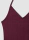 Purple ribbed pure cotton top_1