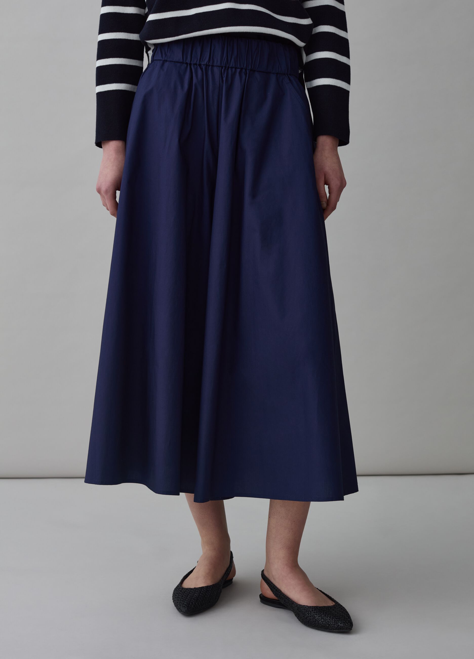 Gonna pantalone in popeline