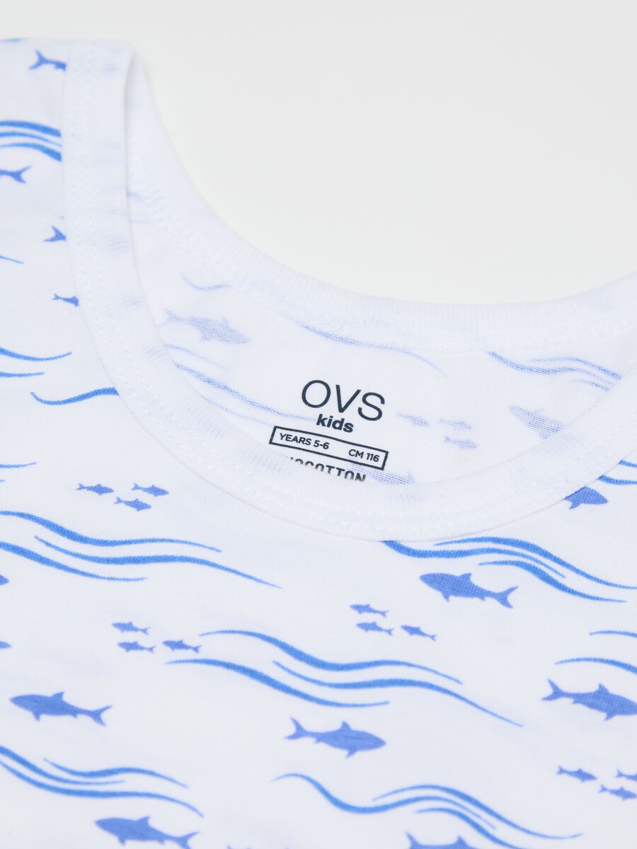 Two-pack white and light blue racerback vests in organic cotton_2