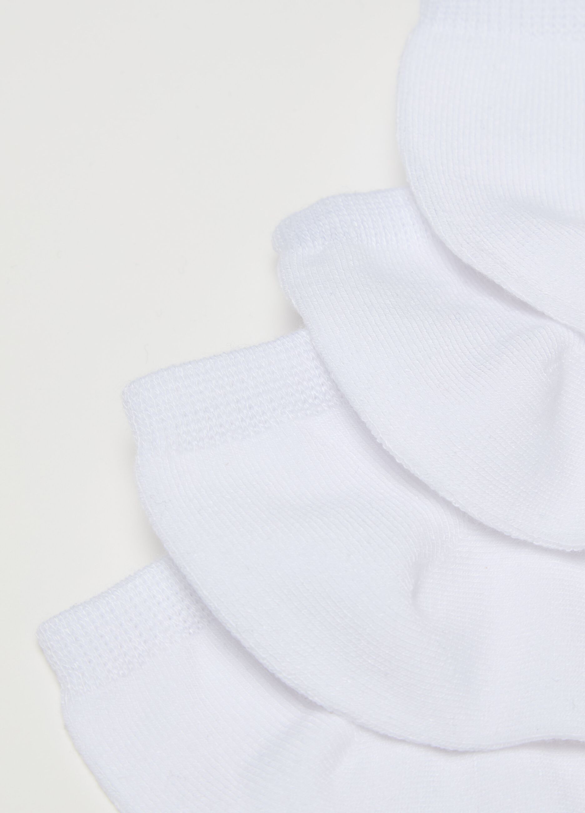 Three-pair pack shoe liners in bamboo viscose