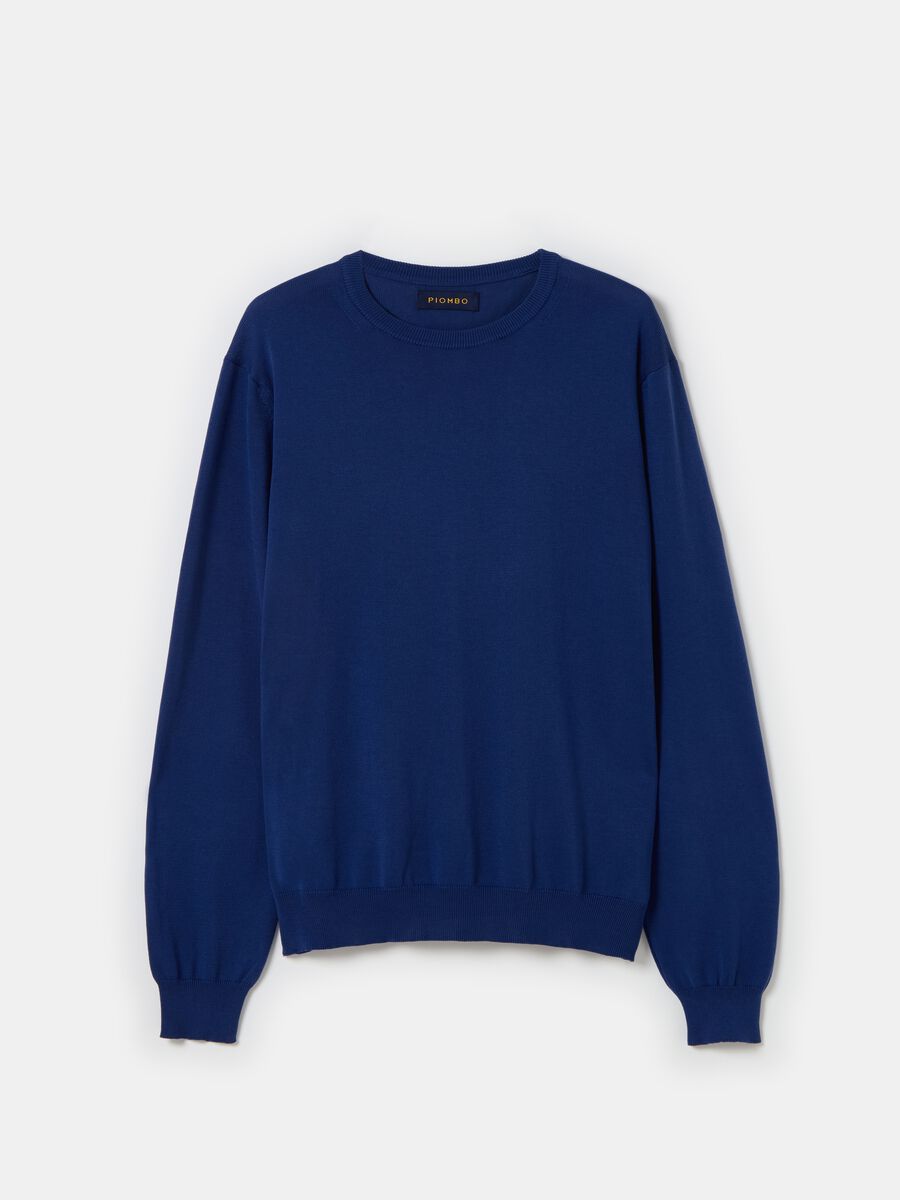 Cotton pullover with round neck_3