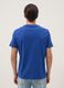 Blue pure cotton T-shirt with print, regular fit_3