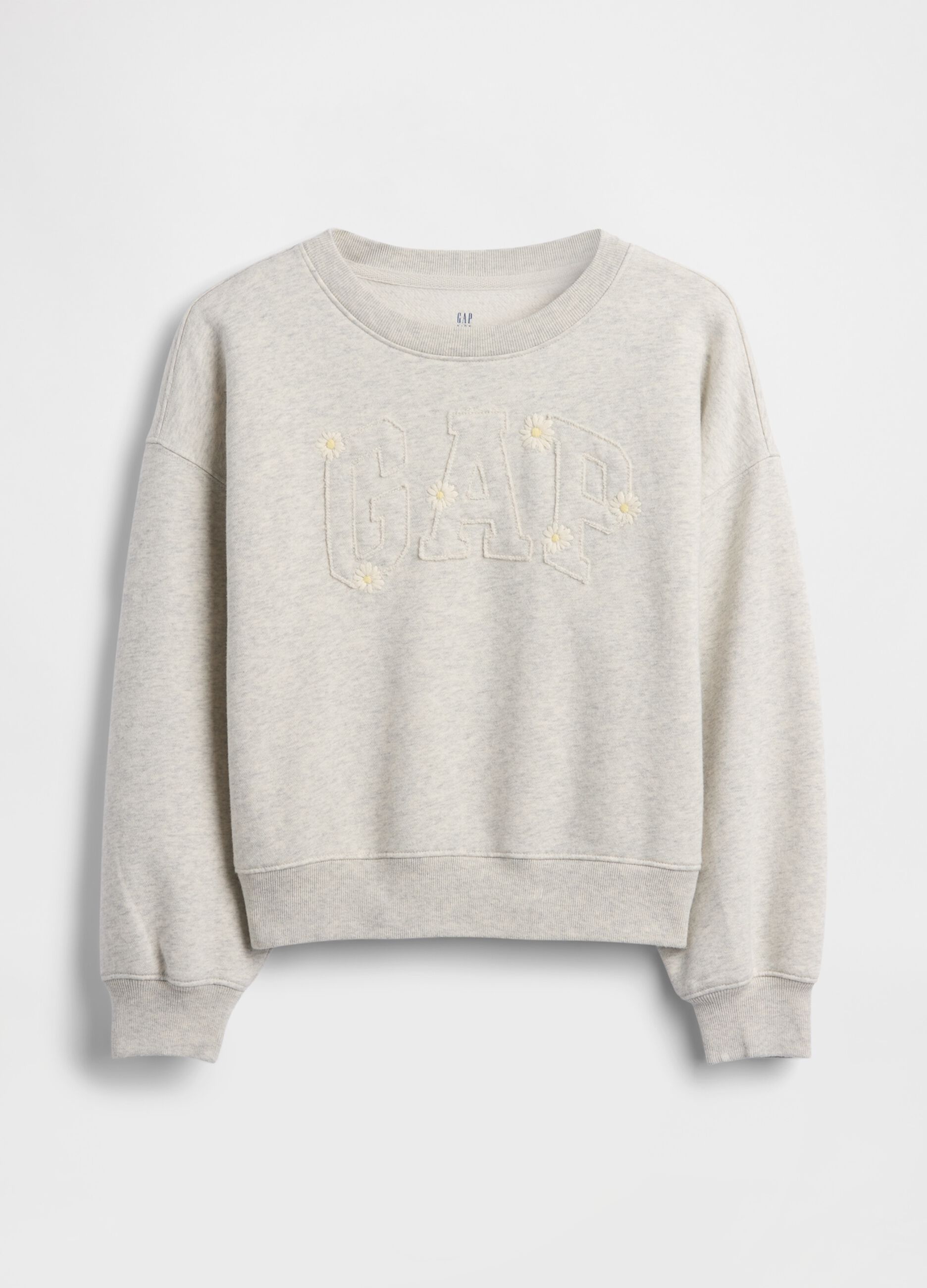 Cotton-blend crew-neck sweatshirt