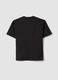 Boys&rsquo; black 100% cotton oversized T-shirt with chest pocket_4