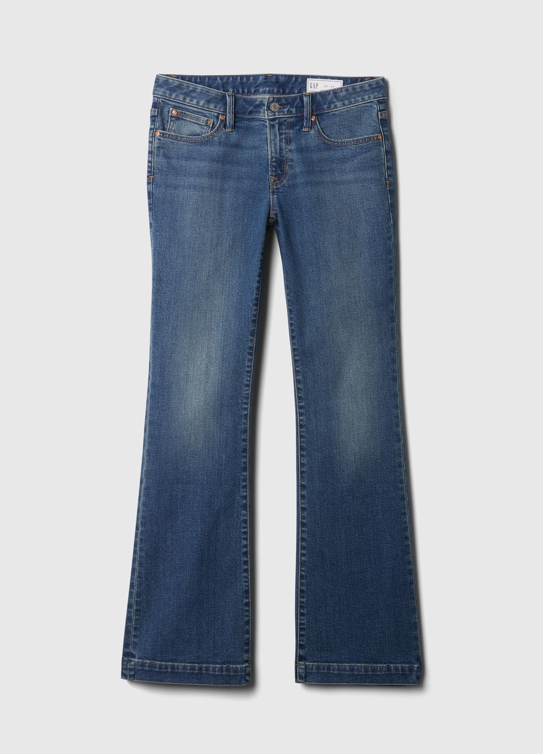 Wide-leg cotton blend jeans Gap
